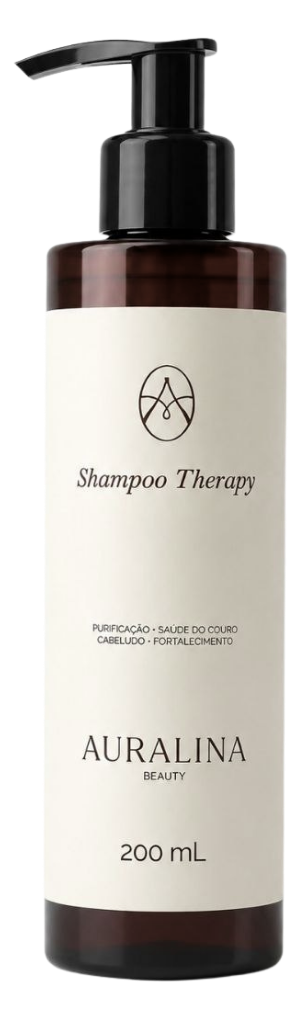 Frasco do Shampoo Therapy Auralina 200 mL com pump